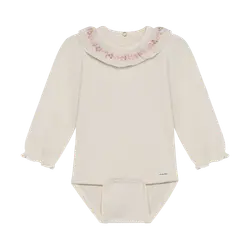 Långärmad Body - White Swan | Kläder - Bodys & overaller - Långärmad body | BabyMode