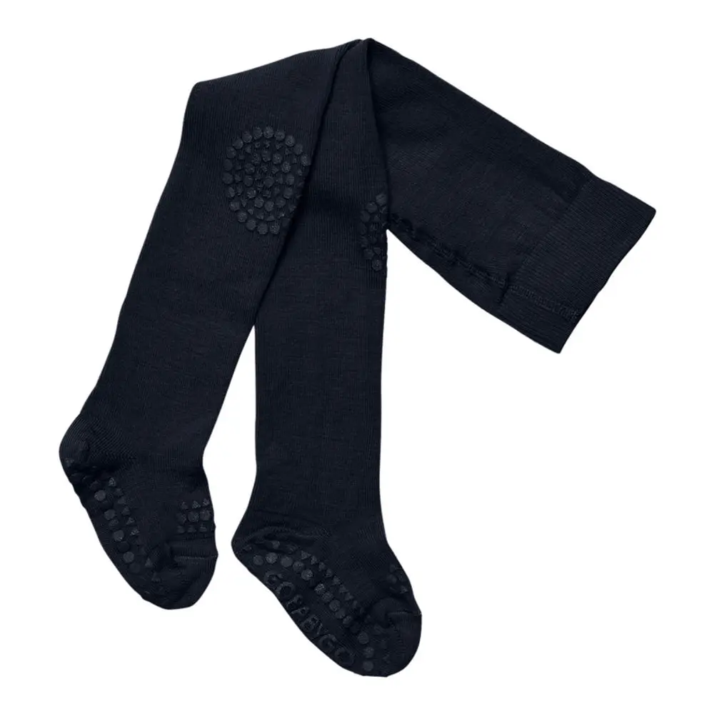 Strumpbyxor med Krypskydd Bambu - Navy Blue - 12-18M | Barnkläder - Strumpor & strumpbyxor - Strumpbyxor | BabyMode