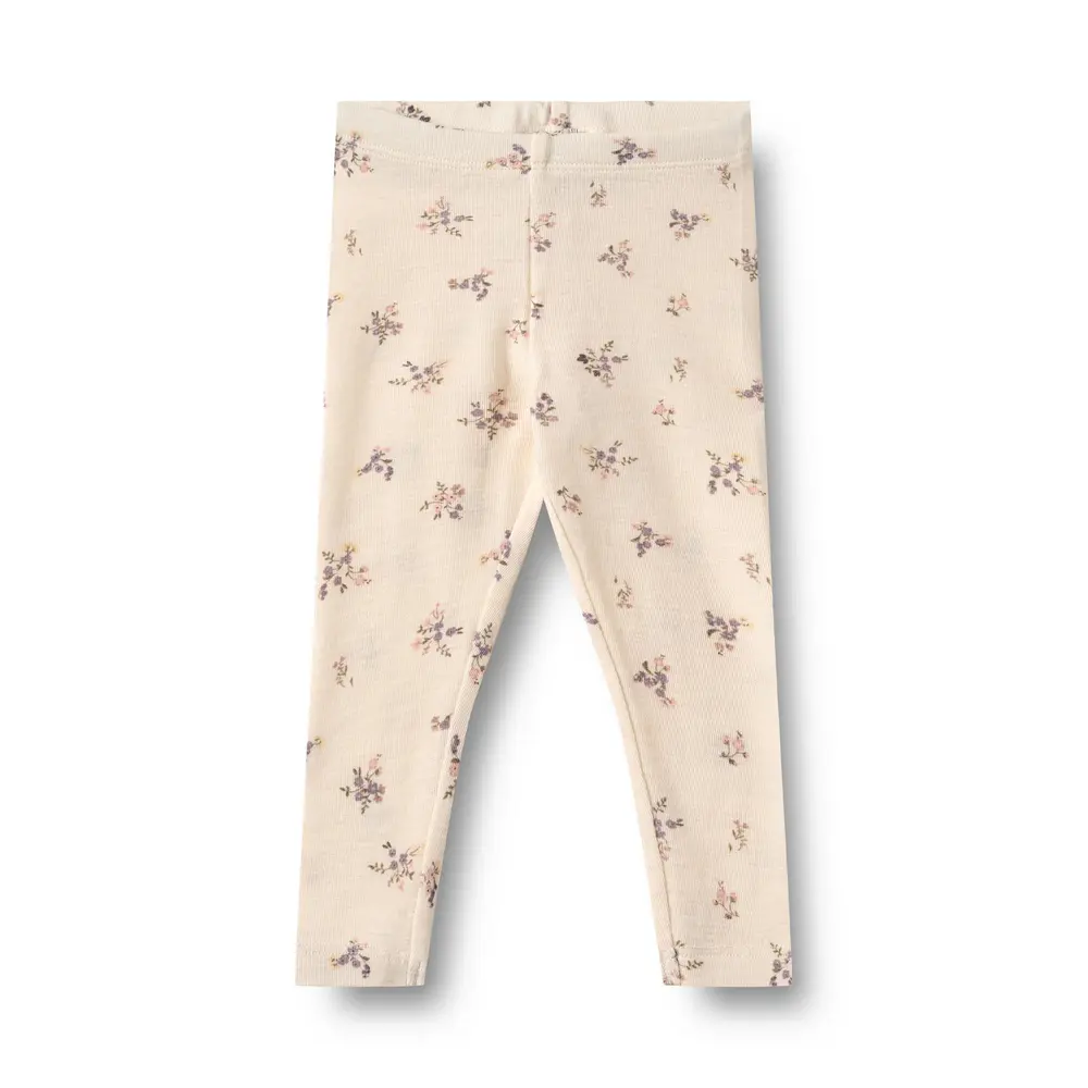 Wheat Agi Ulleggings - Eggshell Flowers - 92