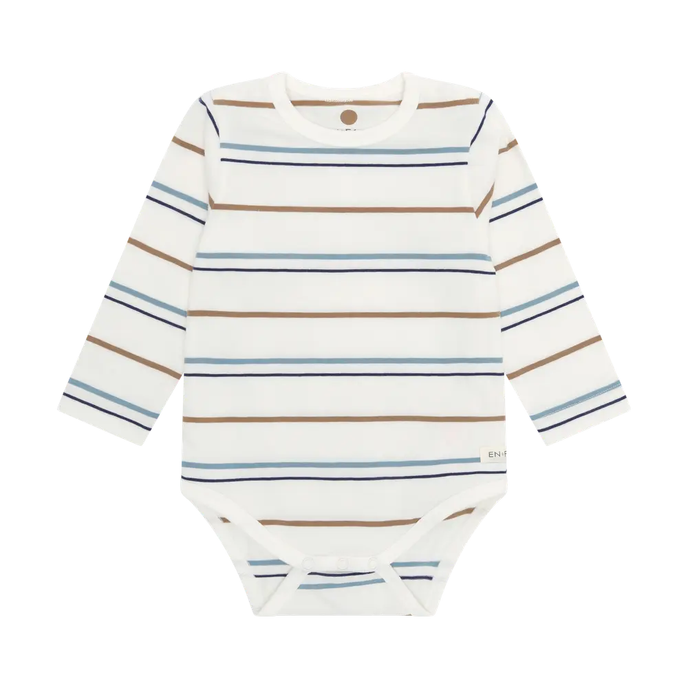 Långärmad Body - Egret - 56 | Barnkläder - Bodys & overaller - Långärmad body | BabyMode