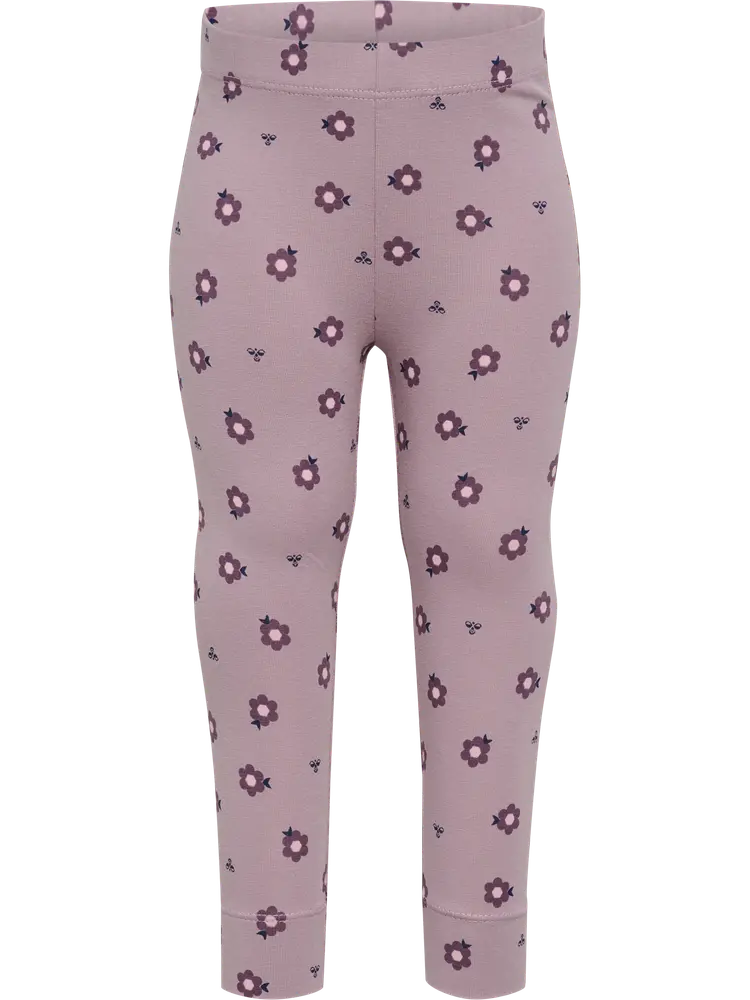 Hummel Leggings m. Print - Sea Fog - 56