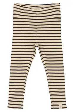 Leggings - Coffee Bean/Off White | Kläder - Underdelar - Leggings | BabyMode