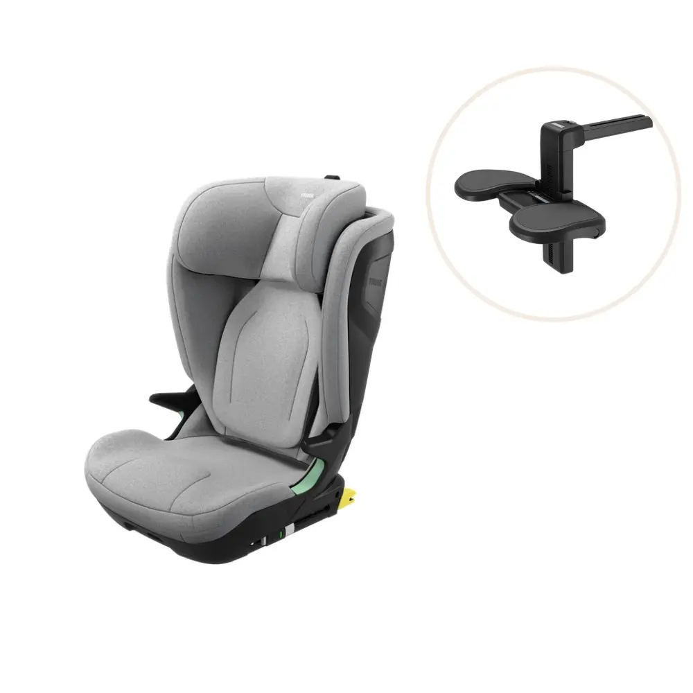 Thule Palm Bältesstol inkl. fotstöd - Grey | Bilbarnstolar - Framåtvända bilbarnstolar - Bältesstolar | BabyMode