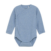 Melange Rib Wrap Body Langærmet - 7639
