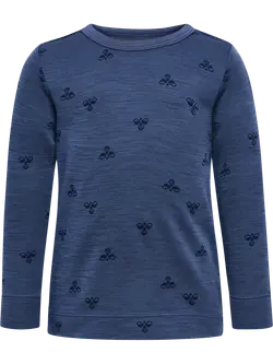 Långärmad Tröja Ull - Vintage Indigo | Kläder - Ull - Ulltröjor | BabyMode