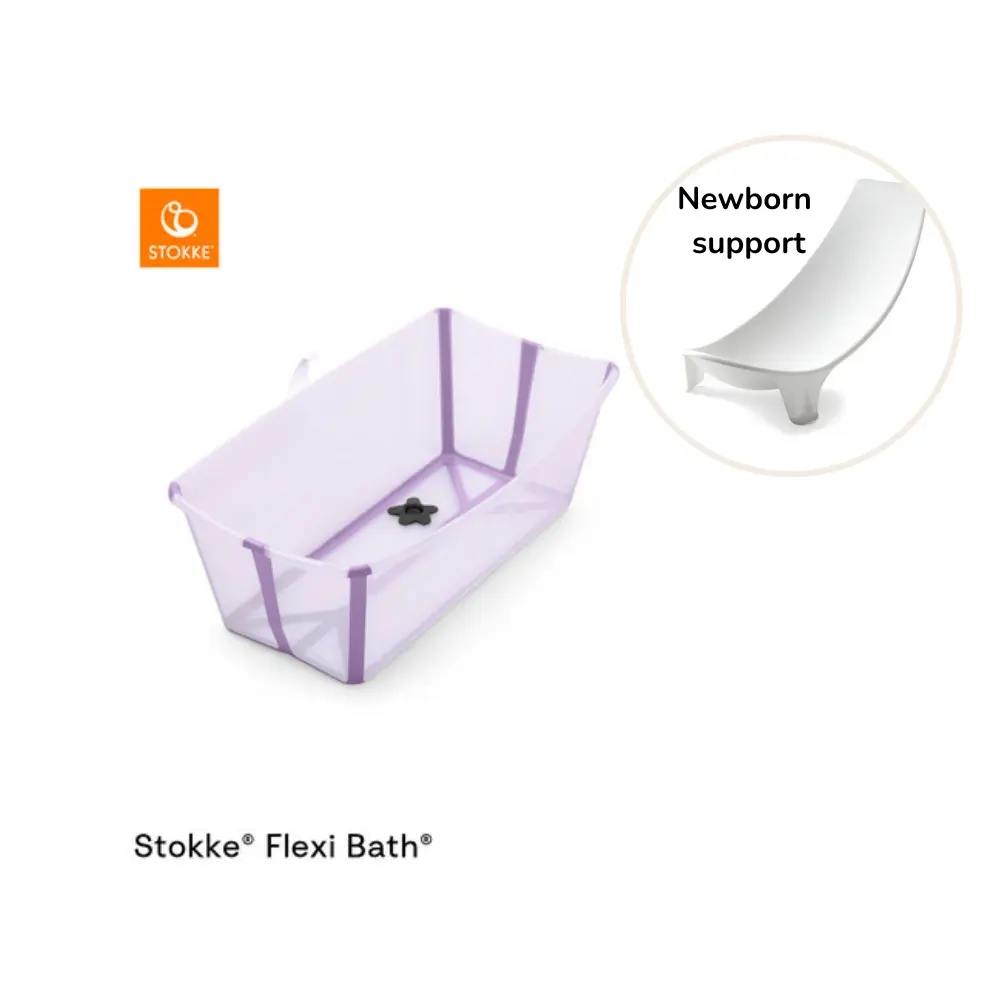 Stokke® Flexi Bath Badbalja Inkl. Badstöd - Lavendel | Baby & Barn - Sköta - Badkar & badtillbehör | BabyMode
