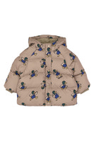 The New Siblings Uwe Puffer Jacka - Taupe Gray AOP TN