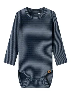 Berro R Långärmad Body - Navy Blazer | Kläder - Bodys & overaller - Långärmad body | BabyMode