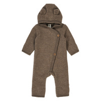Barnvagnsoverall Woolly Merinoull/Fleece - Walnut Melange