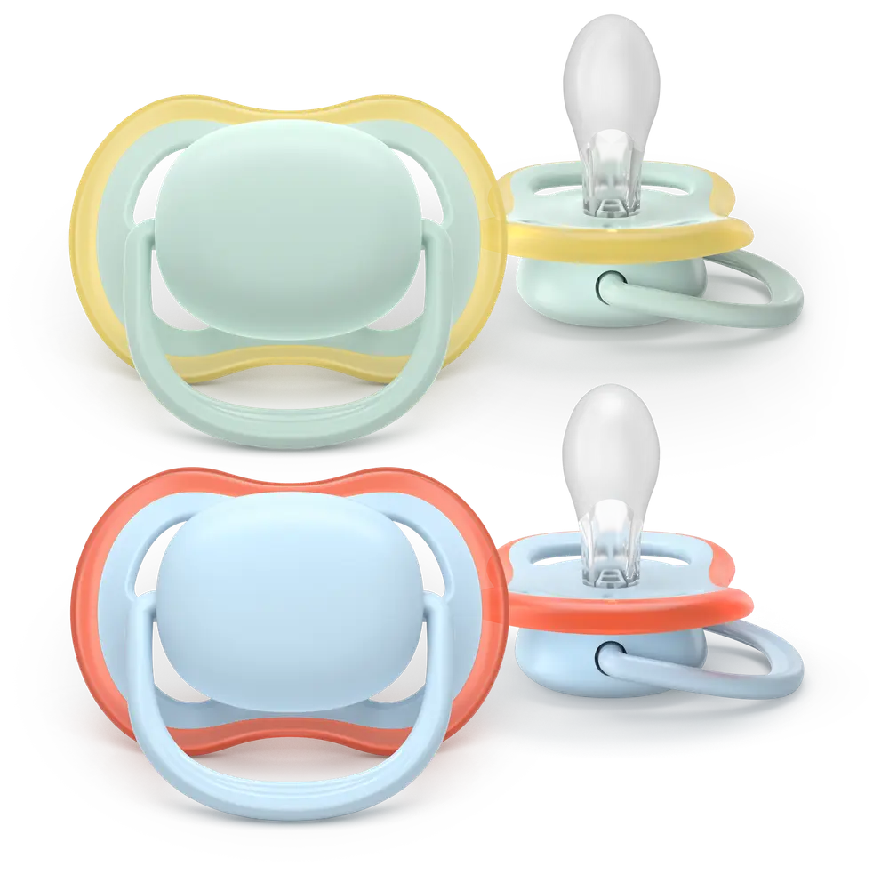 Ultra Air napp, 0-6 m, ljusgrön/ljusblå | Baby & Barn - Sköta - Nappar | BabyMode