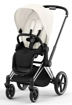 Priam Sittvagn - off white/chrome black | Barnvagnar | BabyMode