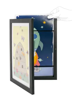 Ram till teckningar A4 - Black | Barnrum - Inredningsdetaljer - Ramar | BabyMode