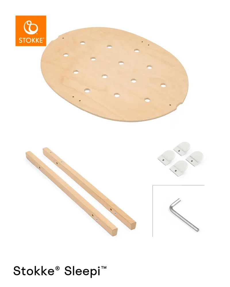 Stokke® Ombyggnadskit Sleepi V3 - Natur | Barnrum - Barnsängar & vaggor - Spjälsängar | BabyMode