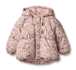 Olga Pufferjacka - Rose powder flowers | Kläder - Ytterplagg - Vinterjackor & byxor | BabyMode