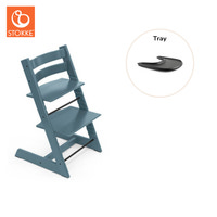Tripp Trapp Stol & Bricka - Fjord blue/svart