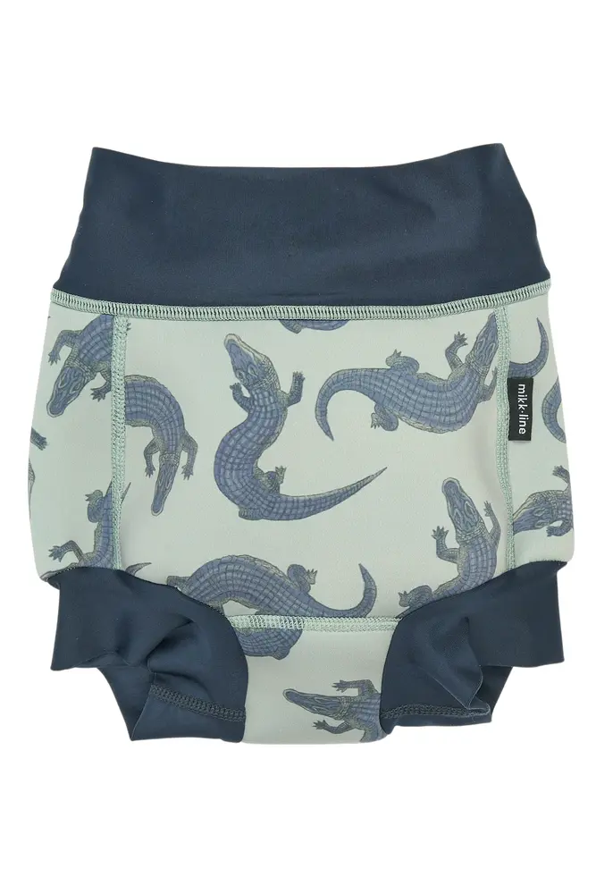 Badblöja m. Tryck - Croco AOP - 3-6 MDR. | Barnkläder - Badkläder - Badblöjor | BabyMode