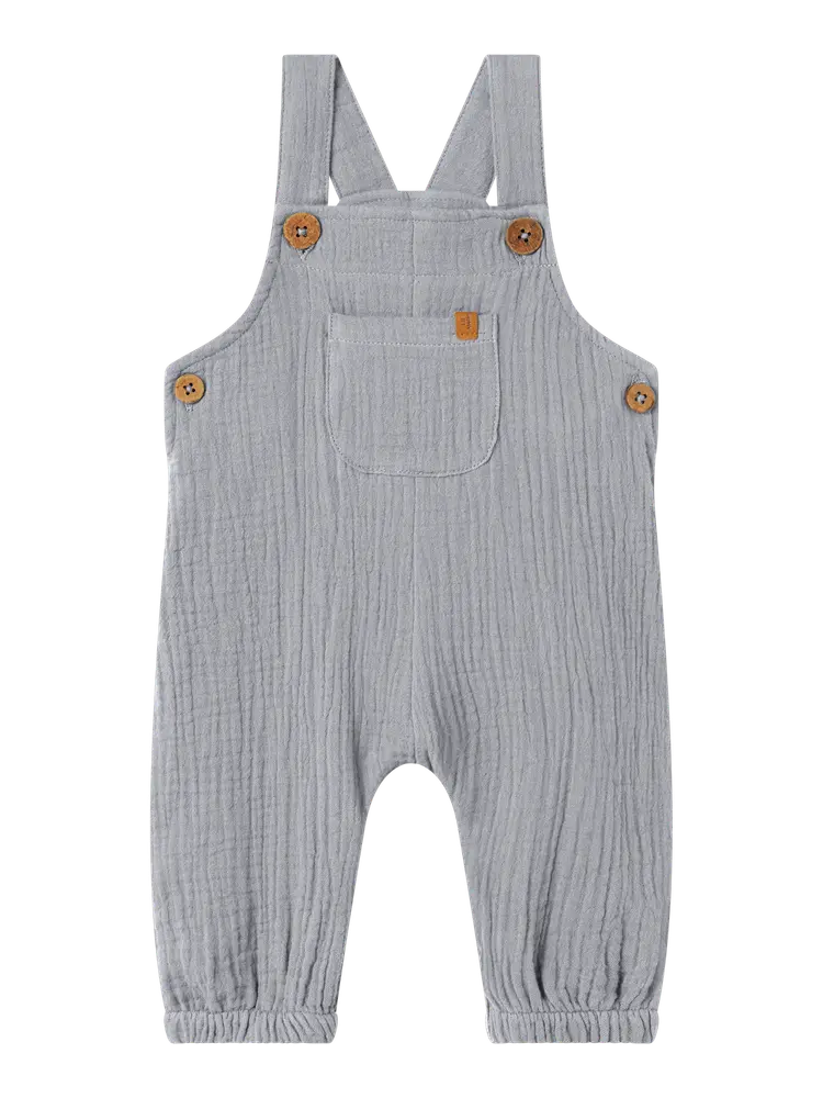 Loros Loose Hängselbyxor - Sleet - 56 | Barnkläder - Underdelar - Hängsel & jumpsuits | BabyMode