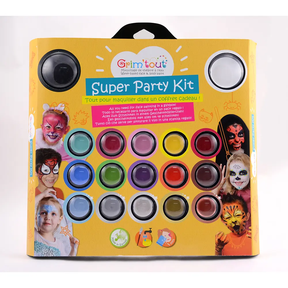 Teatersmink 17 Färger - Super Party Kit | Leksaker - Köksleksaker & hemmalek - Maskeradkläder | BabyMode