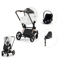 Cybex Priam Style Barnvagn inkl. Cloud T Plus & Bas T - Off White/Rosegold