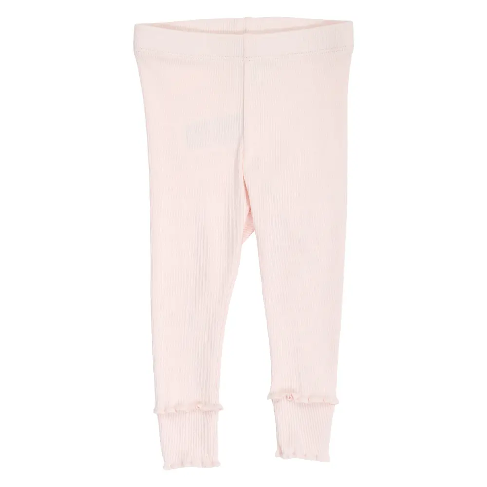 Cozy Me Rib Deco Leggings - Primrose - 56 | Barnkläder - Underdelar - Leggings | BabyMode