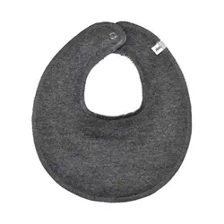 UDGÅET Smæk Med Indlæg - 121 Dark Grey Melange | Baby & Barn - Äta - Haklappar | BabyMode
