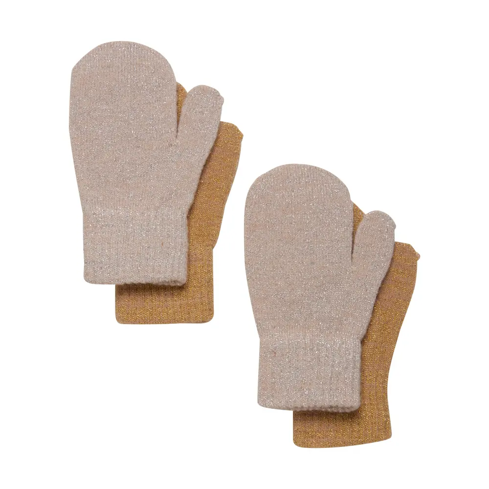 Glittriga Vantar 2-pack - 1/2 | Barnkläder - Ull - Ullmössor, ullvantar och ulltossor | BabyMode