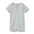 Kortärmad Jumpsuit Alfred - Blue Stripe