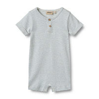 Kortärmad Jumpsuit Alfred - Blue Stripe