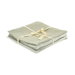 Muslinfilt (6‑pack) – Dried Sage – 65x6 | Barnrum - Textilier - Muslinfiltar | BabyMode