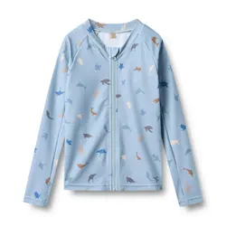 Långärmad UV-tröja Ada - Soft Blue Sea Life | Kläder - Badkläder - Badshorts & badtoppar | BabyMode