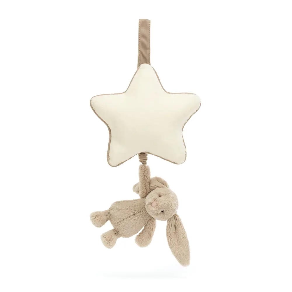 JellyCat Bashful Kanin Speldosa - Beige | Leksaker - Babyleksaker - Musikmobiler | BabyMode