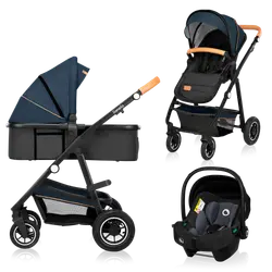 Amber 3i1 Duovagn - Blue Navy | Barnvagnar - Barnvagnspaket | BabyMode