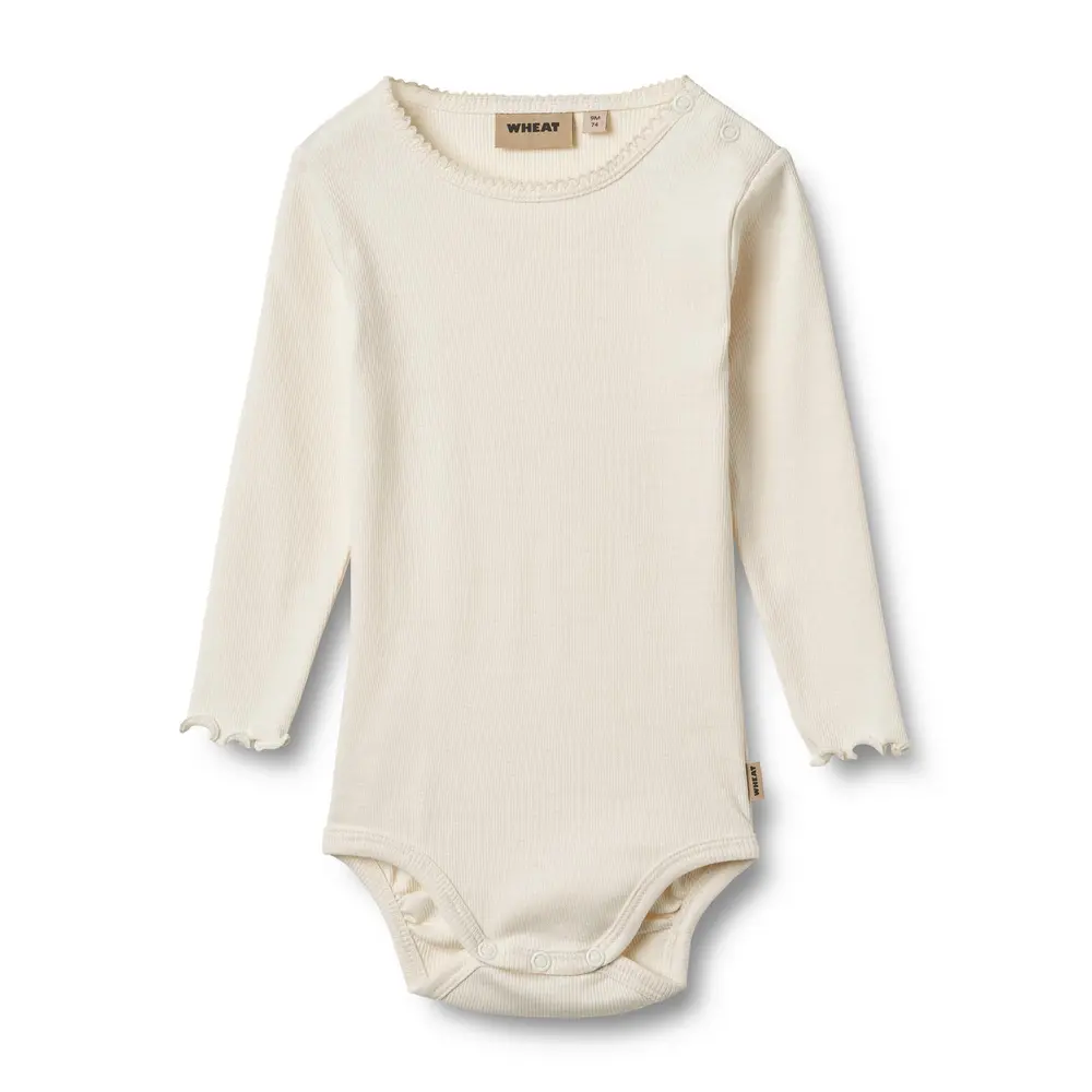 Långärmad Body Regitze - Ivory - 92 | Barnkläder - Bodys & overaller - Långärmad body | BabyMode