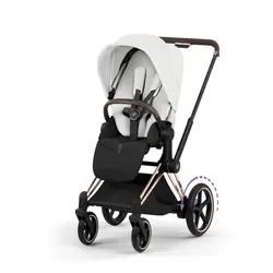 Cybex e-Priam Sittvagn - Style - Off White/Rosegold | Barnvagnar | BabyMode