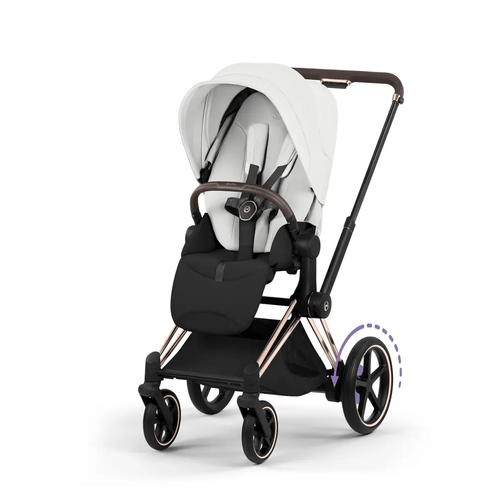 Cybex e-Priam Style Sittvagn - Cozy Beige/Rosegold