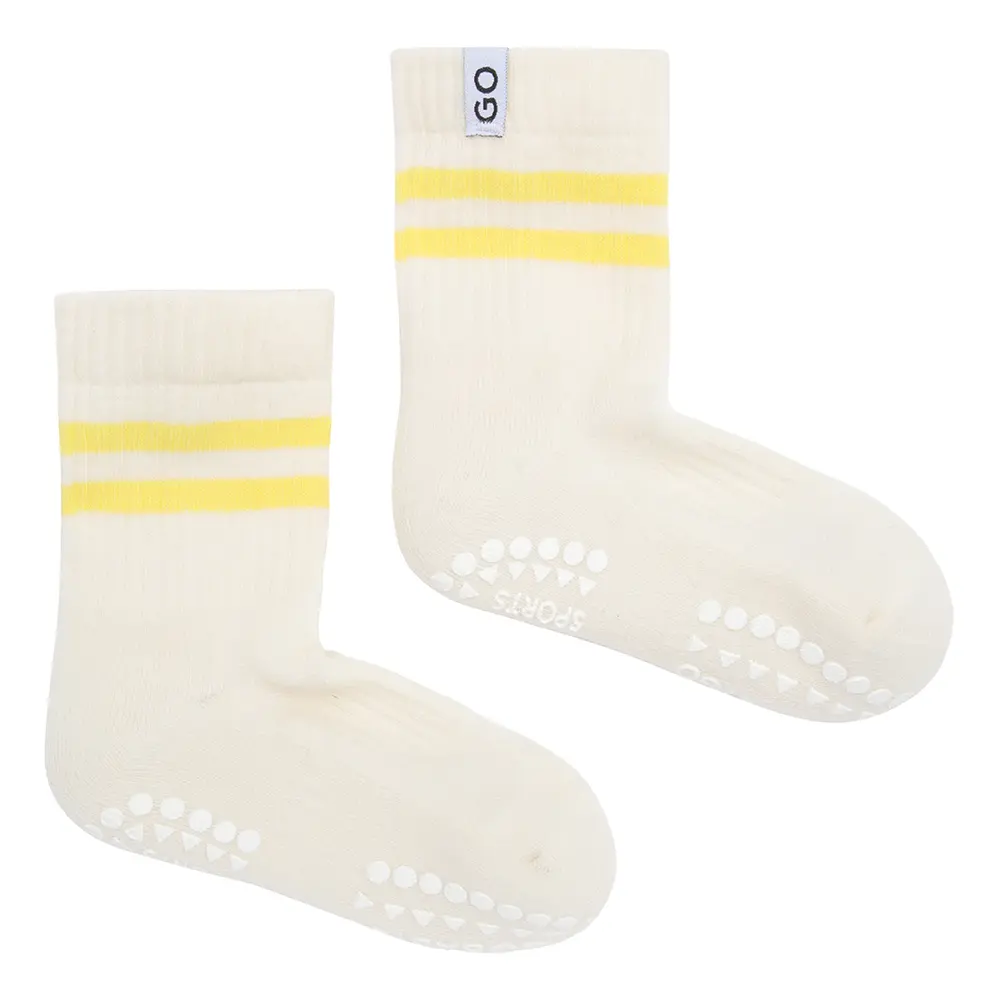 Halksäkra Sportstrumpor - Yellow - 17/19 | Barnkläder - Strumpor & strumpbyxor - Halkfria strumpor | BabyMode