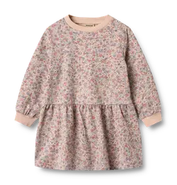Zenia Sweat Klänning - Rose dust flowers | Kläder - Toppar - Klänningar - Klänningar | BabyMode