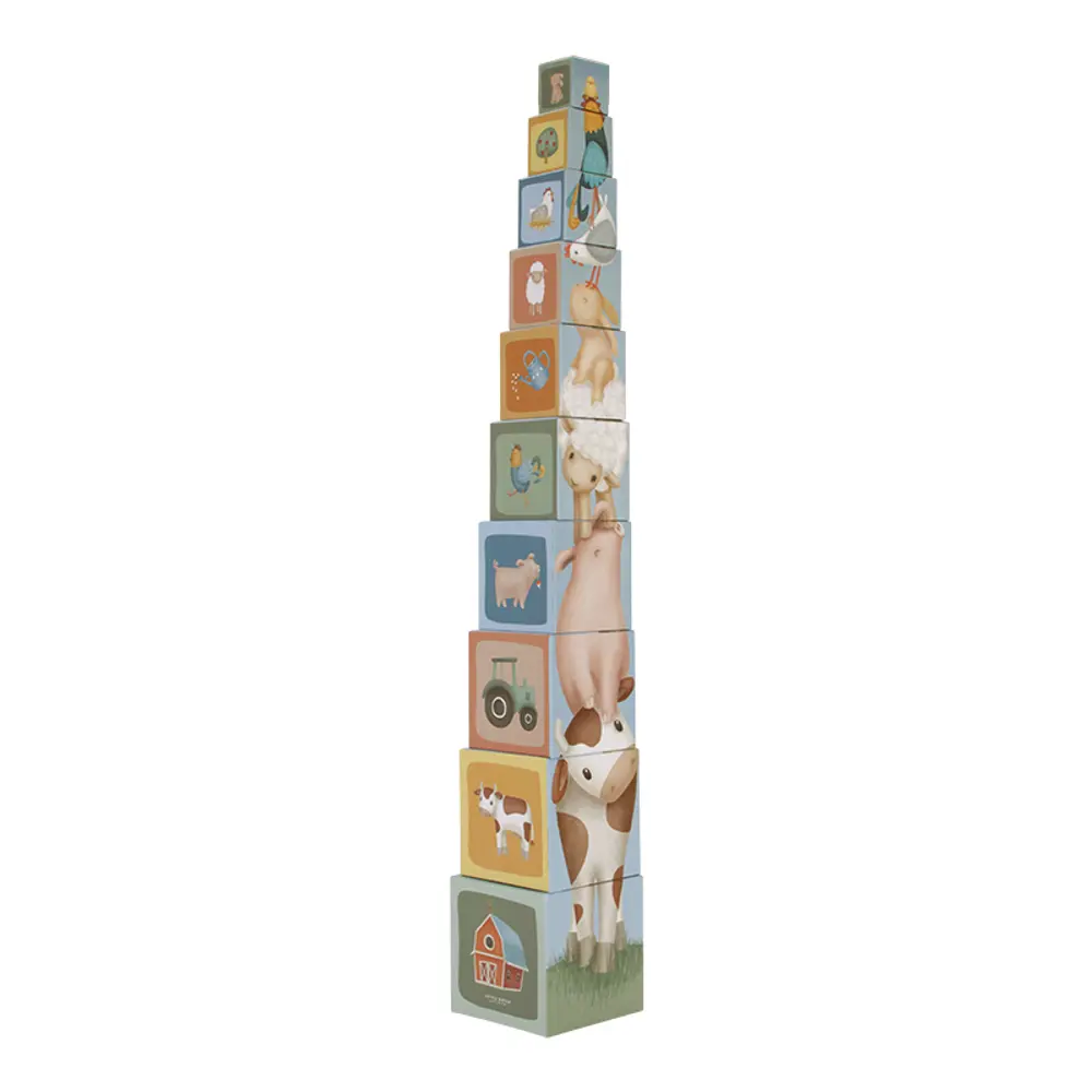 Stapeltorn Little Farm | Leksaker - Byggsatser & LEGO - Stapling av block | BabyMode