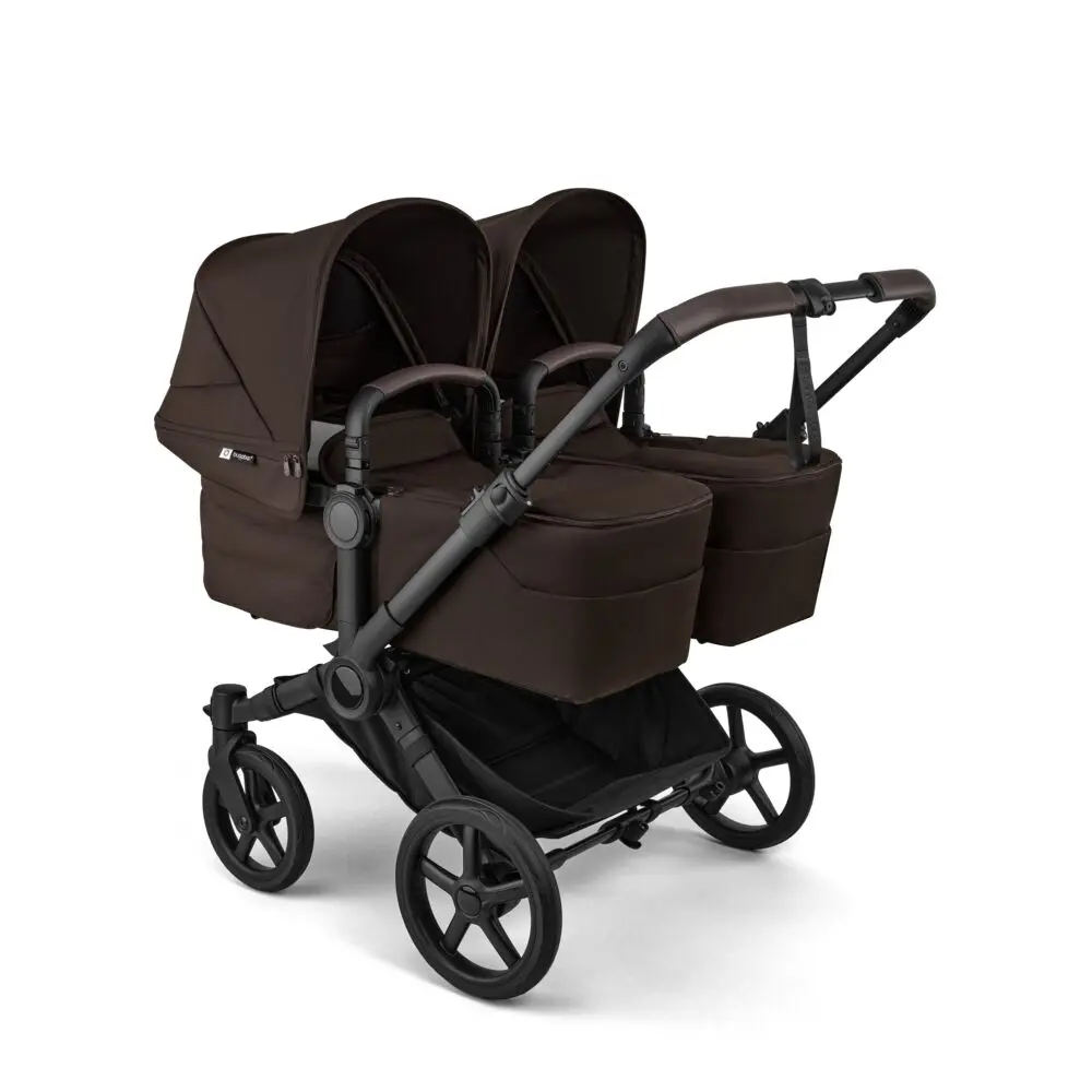 Bugaboo Donkey 6 Tvillingvagn - Cocoa Brown | Barnvagnar - Syskon- & tvillingvagnar - Syskon/tvillingvagnar | BabyMode