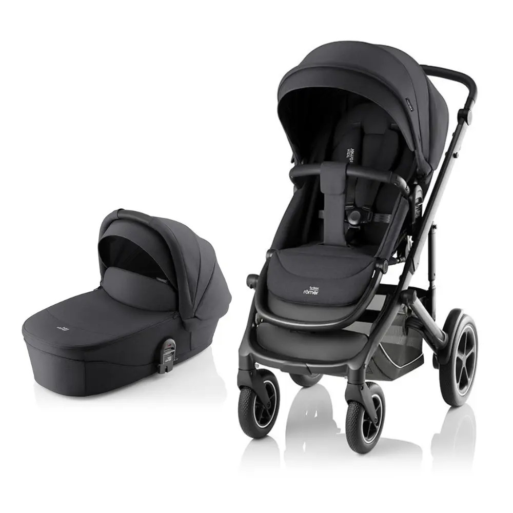 Britax Römer Smile 5Z Style Barnvagn - Carbon Black | Barnvagnar - Barnvagnspaket | BabyMode