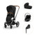 Cybex Priam Duovagn + Cloud T Plus + Bas T - Chrome Brown/Sepia Black