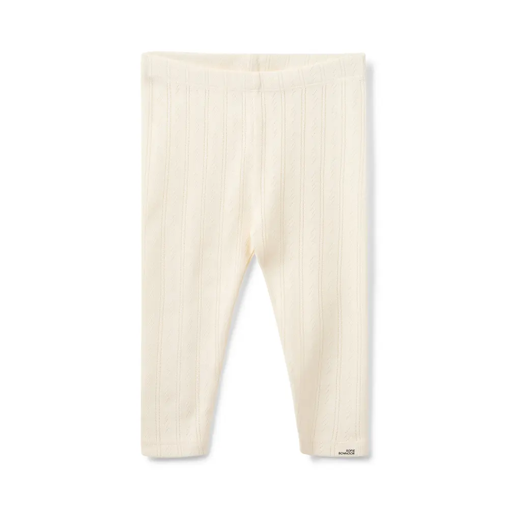 Naline leggings - Off White - 80 | Barnkläder - Underdelar - Leggings | BabyMode