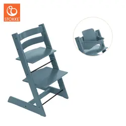 Tripp Trapp Stol & Babyset - Fjord Blå | Baby & Barn | BabyMode