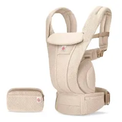 Bäresele, Omni deluxe, Mesh - Natural Beige | Baby & Barn - Bärselar & bärsjalar | BabyMode