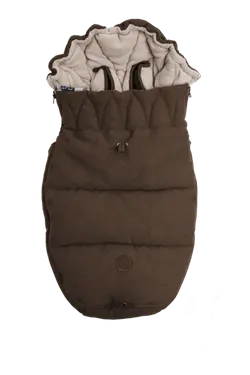Åkpåse - Bouclé Espresso | Barnvagnar - Barnvagnstillbehör - Åkpåsar | BabyMode