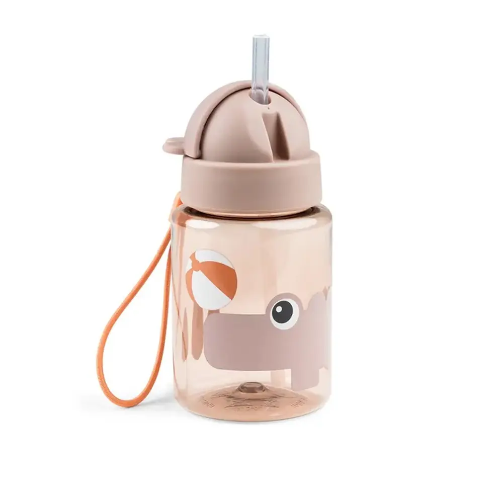 Done By Deer Sugrörsflaska 280 ml. - Playground Powder | Baby & Barn - Äta - Matlådor & vattenflaskor | BabyMode