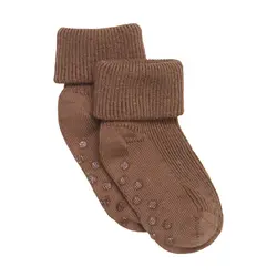 Ribbade Strumpor - Sepia | Kläder - Strumpor & strumpbyxor - Halkfria strumpor | BabyMode