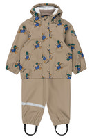 The New Siblings Uwe Regn Set - Taupe Gray AOP TN