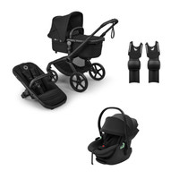 Bugaboo Fox 5 renew + Thule Maple Babyskydd inkl. adapter - Heritage Black/Black