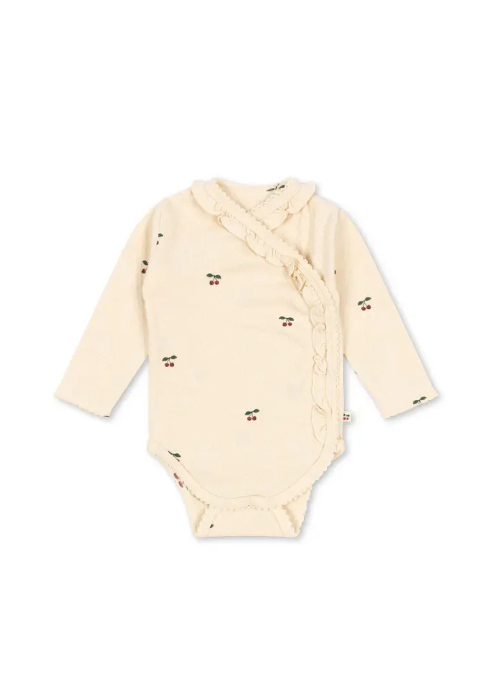 Sui Långärmad Newborn Body - Cherry - 6 MDR.